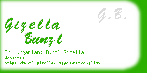 gizella bunzl business card